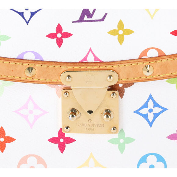 Louis Vuitton Takashi Murakami Monogram Multicolor Sologne White Crossbody - Picture 2 of 8
